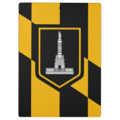 Patriottisch klembord met vlag van Baltimore, VS (Achterkant)