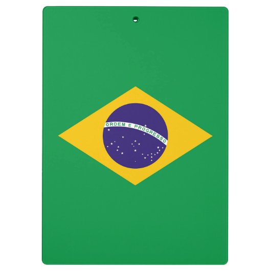 Patriottisch Klembord met vlag van Brazilië (Achterkant)