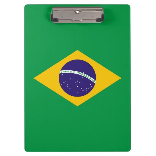 Patriottisch Klembord met vlag van Brazilië (Voorkant)