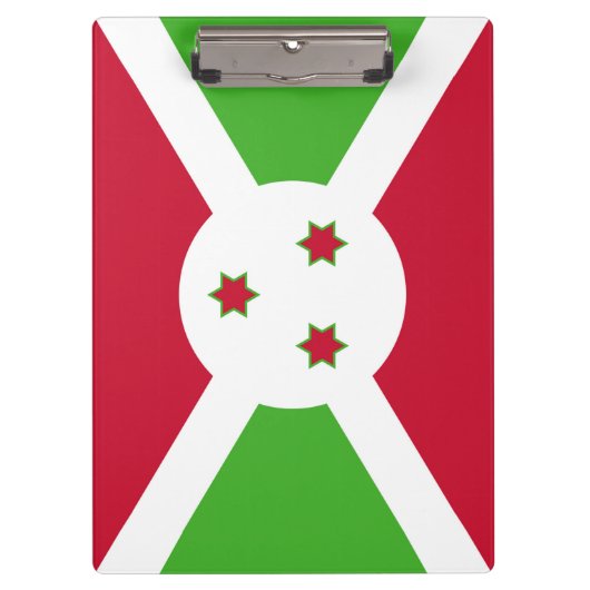 Patriottisch Klembord met vlag van Burundi (Voorkant)