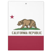 Patriottisch klembord met vlag van Californië, Ver (Achterkant)