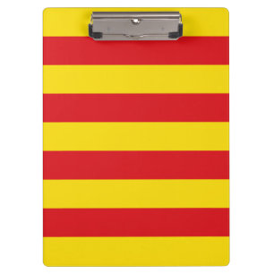 Patriottisch Klembord met vlag van Catalonië