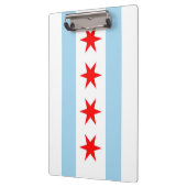 Patriottisch klembord met vlag van Chicago City, V (Links)
