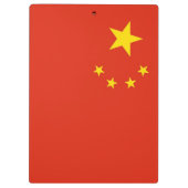 Patriottisch Klembord met vlag van China (Achterkant)