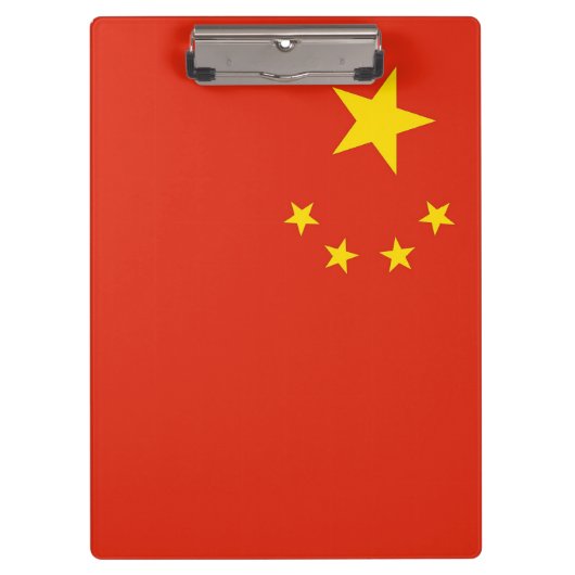 Patriottisch Klembord met vlag van China (Voorkant)
