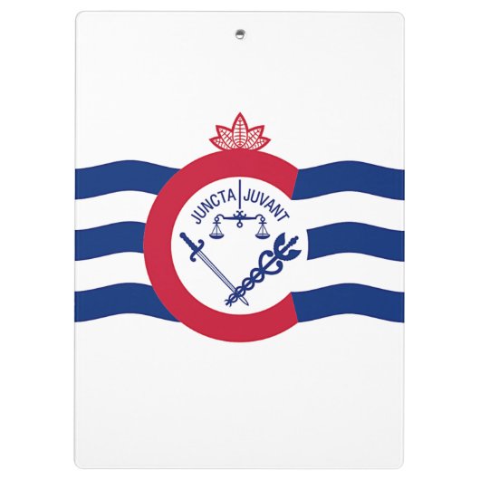 Patriottisch klembord met vlag van Cincinnati, VS (Achterkant)