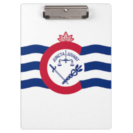 Patriottisch klembord met vlag van Cincinnati, VS