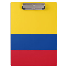 Patriottisch Klembord met vlag van Colombia