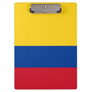 Patriottisch Klembord met vlag van Colombia