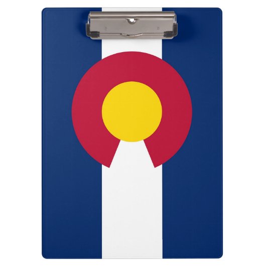 Patriottisch Klembord met vlag van Colorado, Veren (Voorkant)