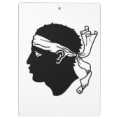 Patriottisch klembord met vlag van Corsica (Achterkant)