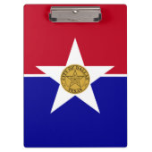 Patriottisch klembord met vlag van Dallas (Voorkant)