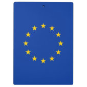 Patriottisch Klembord met vlag van de Europese Uni (Achterkant)