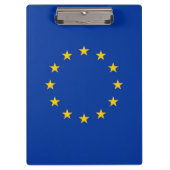 Patriottisch Klembord met vlag van de Europese Uni (Voorkant)