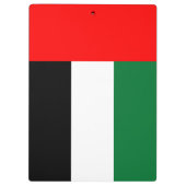 Patriottisch klembord met vlag van de Verenigde Ar (Achterkant)