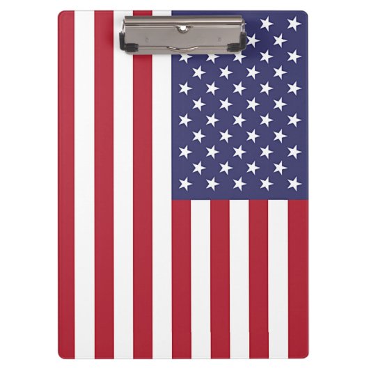 Patriottisch Klembord met vlag van de VS (Voorkant)