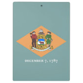Patriottisch Klembord met vlag van Delaware, Veren (Achterkant)