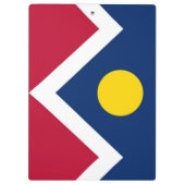 Patriottisch Klembord met vlag van Denver, Verenig (Achterkant)