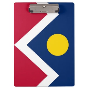 Patriottisch Klembord met vlag van Denver, Verenig