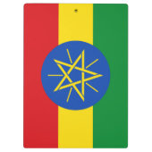 Patriottisch Klembord met vlag van Ethiopië (Achterkant)