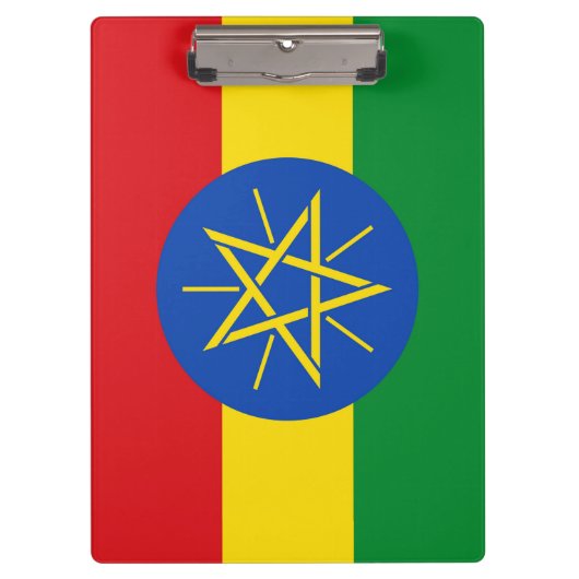 Patriottisch Klembord met vlag van Ethiopië (Voorkant)