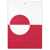 Patriottisch Klembord met vlag van Groenland (Achterkant)