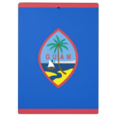 Patriottisch Klembord met vlag van Guam, Verenigde (Achterkant)