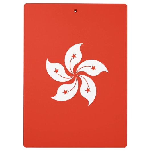 Patriottisch Klembord met vlag van Hongkong (Achterkant)