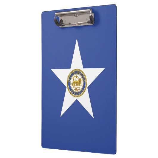 Patriottisch klembord met vlag van Houston (Links)
