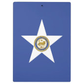 Patriottisch klembord met vlag van Houston (Achterkant)