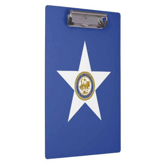 Patriottisch klembord met vlag van Houston (Rechts)