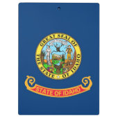 Patriottisch Klembord met vlag van Idaho, Verenigd (Achterkant)