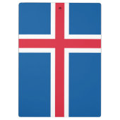 Patriottisch Klembord met vlag van IJsland (Achterkant)