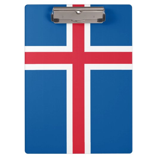 Patriottisch Klembord met vlag van IJsland (Voorkant)