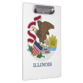 Patriottisch Klembord met vlag van Illinois, Veren (Rechts)
