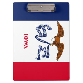 Patriottisch Klembord met vlag van Iowa, Verenigde
