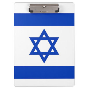 Patriottisch Klembord met vlag van Israël
