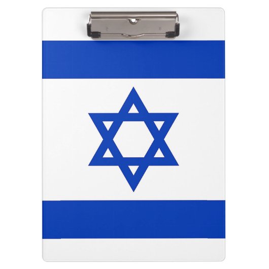 Patriottisch Klembord met vlag van Israël (Voorkant)