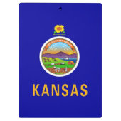 Patriottisch Klembord met vlag van Kansas, Verenig (Achterkant)