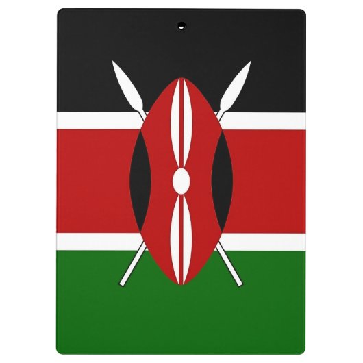 Patriottisch Klembord met vlag van Kenia (Achterkant)