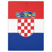 Patriottisch Klembord met vlag van Kroatië (Achterkant)