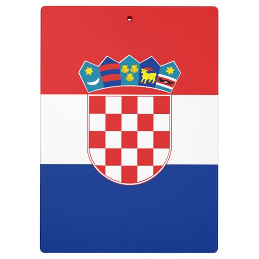 Patriottisch Klembord met vlag van Kroatië (Achterkant)