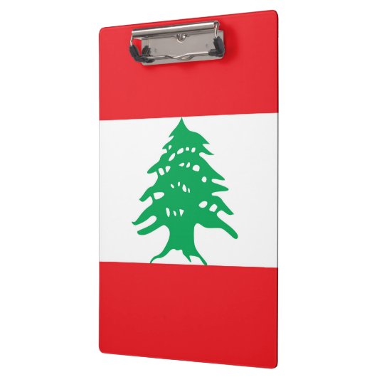 Patriottisch klembord met vlag van Libanon (Links)