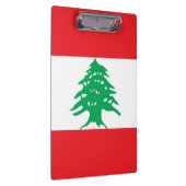 Patriottisch klembord met vlag van Libanon (Rechts)
