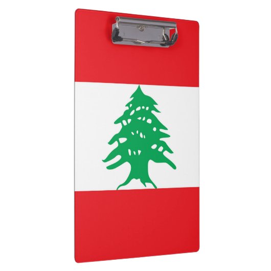 Patriottisch klembord met vlag van Libanon (Rechts)