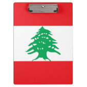 Patriottisch klembord met vlag van Libanon (Voorkant)