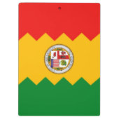Patriottisch Klembord met vlag van Los Angeles, Ve (Achterkant)