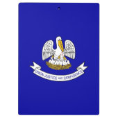 Patriottisch klembord met vlag van Louisiana, VS (Achterkant)