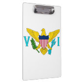 Patriottisch Klembord met vlag van Maagdeneilanden (Rechts)