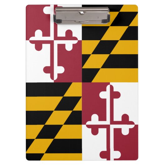 Patriottisch Klembord met vlag van Maryland, Veren (Voorkant)